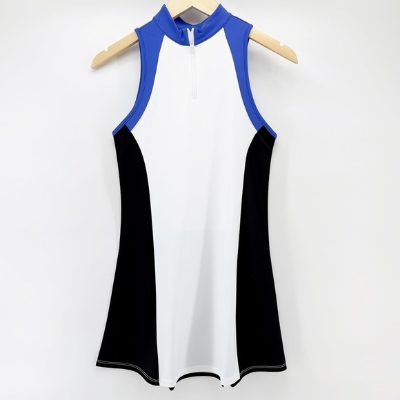 Halara Everyday Cloudful Air Half Zip 2-Piece Set Golf Dress XS White Blue Black - Picture 10 of 16